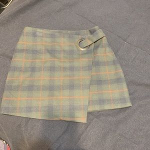 Free People Plaid Skirt